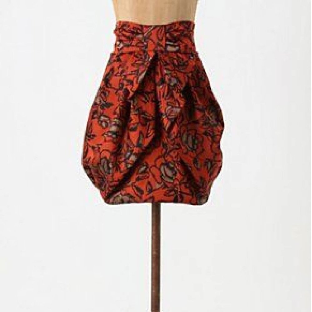 Anthropologie Eva Franco Jacquard Missive Skirt